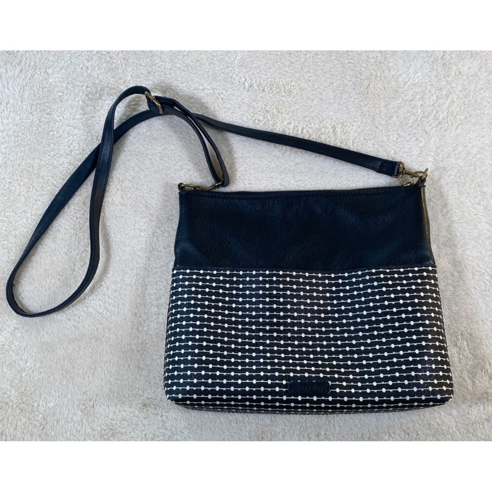 Fossil Fiona Black Printed Adjustable Crossbody Purse